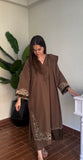 KHADDAR SUIT CHOCALATE BROWN